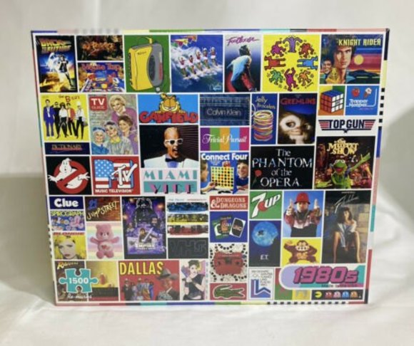 1980s 1500 Piece Jigsaw Puzzle Y2K 80s Pop TV Movies Brands Nostalgia Coquette - Picture 2 of 12